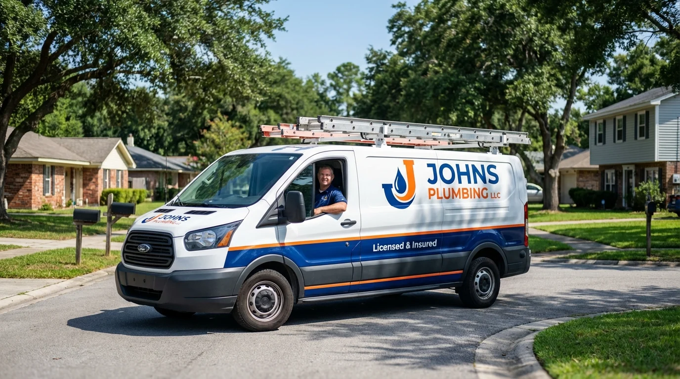 Johns Plumbing LLC service van in Whiteriver, AZ