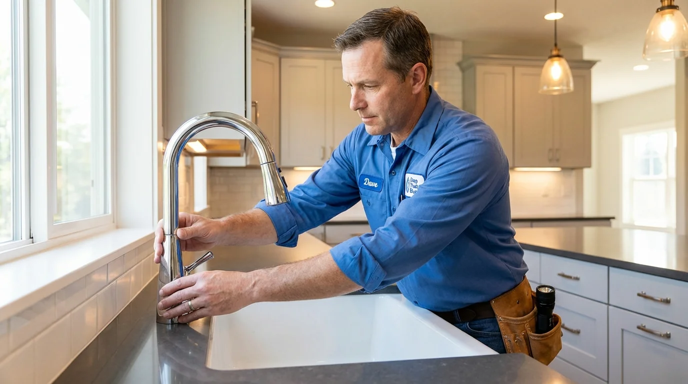 Kitchen faucet installation by Johns Plumbing LLC in Whiteriver